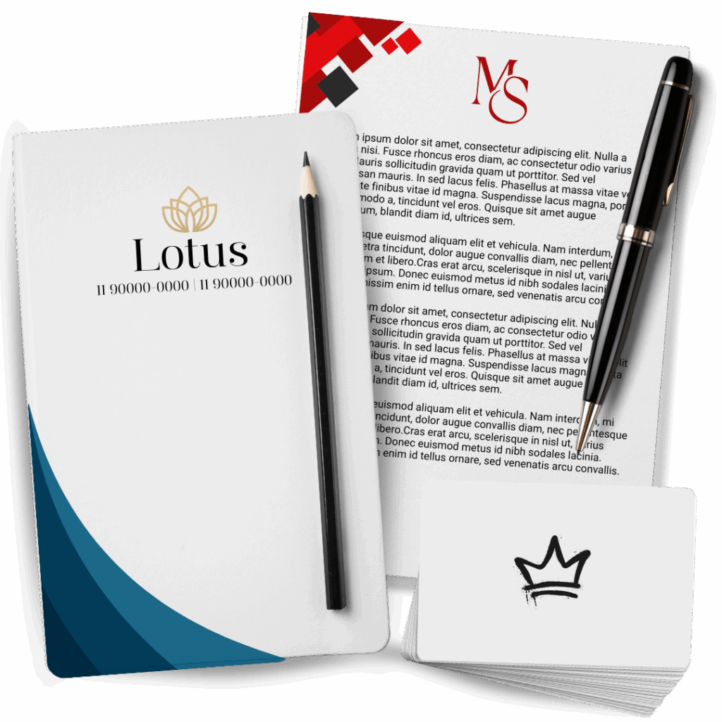 Imagem - Mockup marcas fictícia - Projetos Gráficos